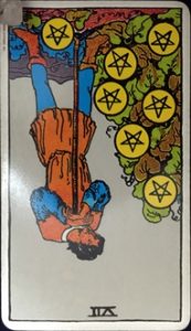 ペンタクル7 逆位置